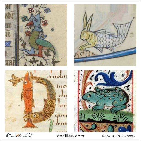 There is no shortage of whimsy in ancient illuminated manuscripts.
