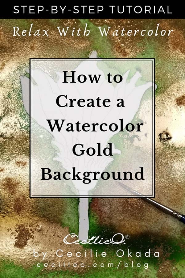 How to Make A Gold Background With watercolor