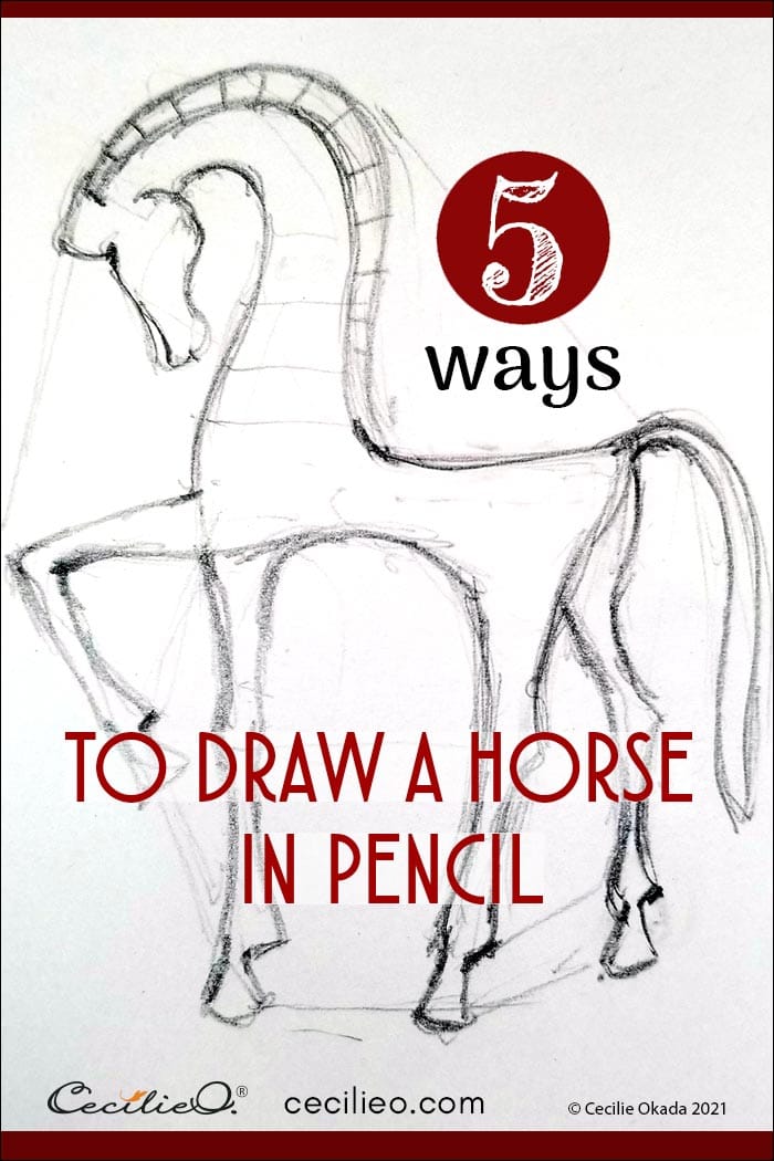 5 Ways to Make a Quick Horse Drawing in Pencil Post feature image