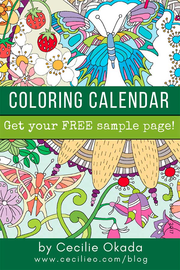 Coloring Calendar 2019, germany