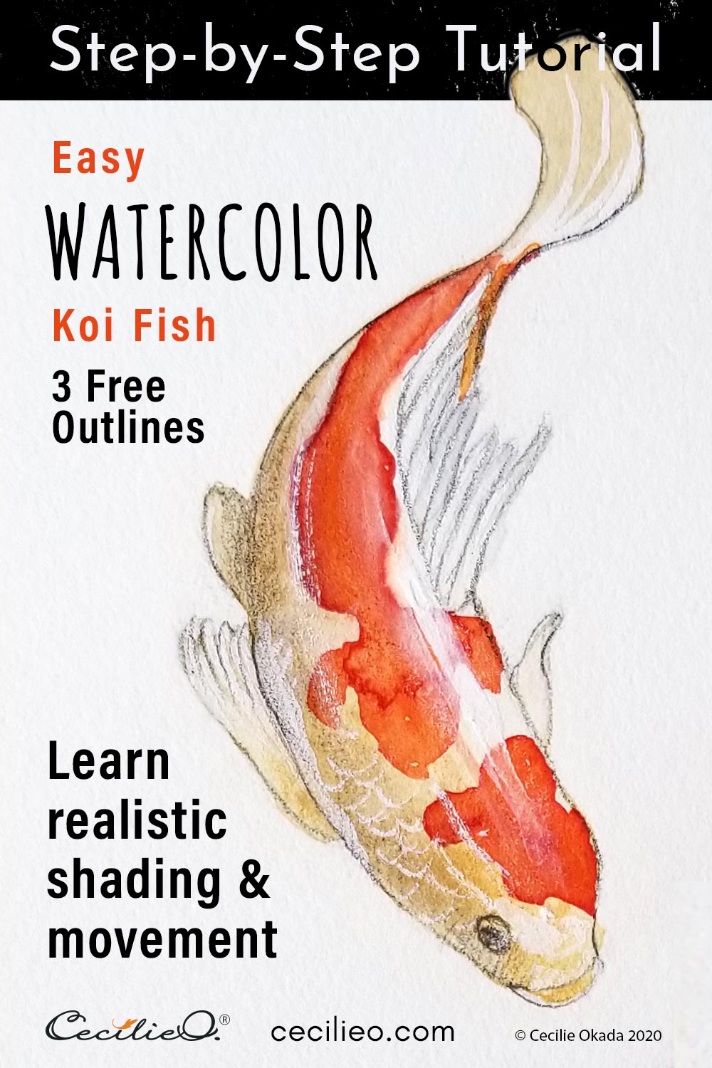 Koi Fish Watercolor Tutorial: How to Paint Vibrant Movement