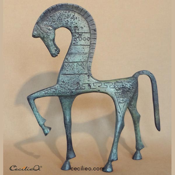 Modern design based on an ancient Minoan horse.