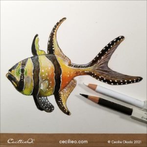 How to Identify Watercolor Values and Hues: Fish Tutorial