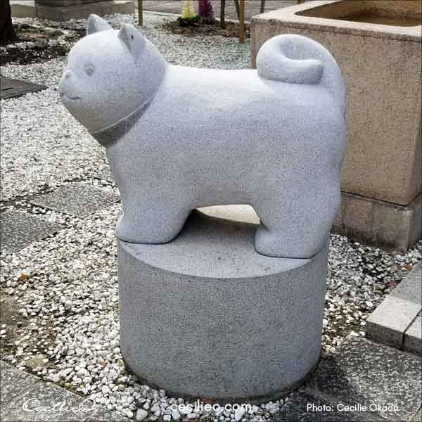 Cute Japanese sculpture of the Chinese Zodiac animal Dog.