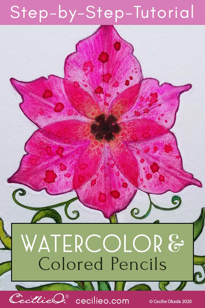How to Watercolor Transparent Flowers: "Flower of Life"