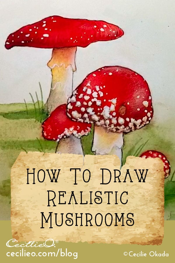 How To Draw A Realistic Mushroom