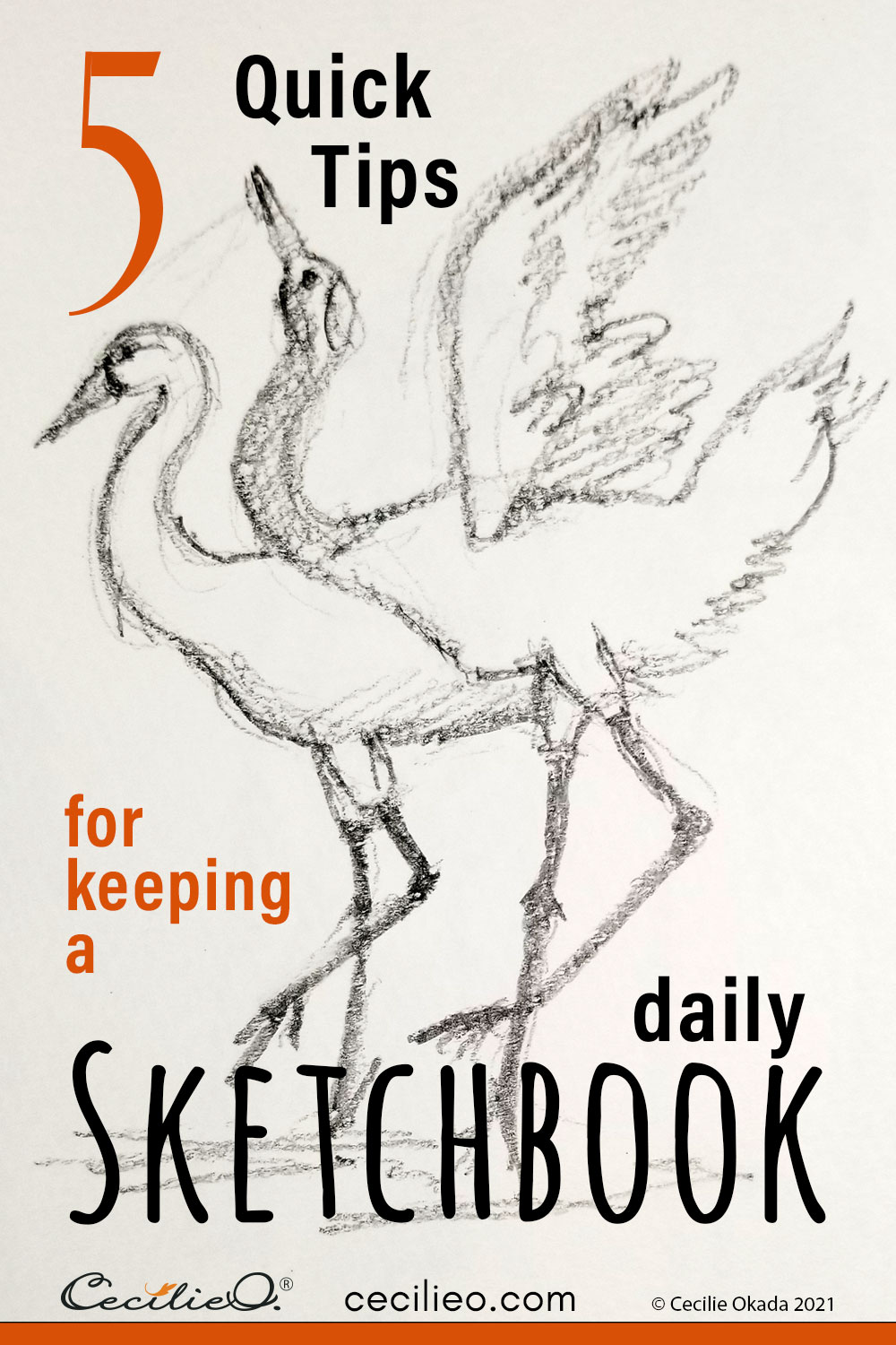 Inspiration for keeping a daily sketchbook to improve your artistic skills. Frequent sketching is key to becoming a good artist.
