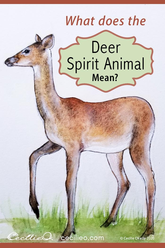 Watercolor for Mindfulness: Deer Spirit Animal - Cecilie Okada Design
