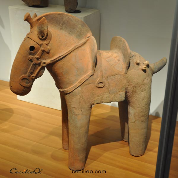 Japanese horse from the Kofun period 6th century AD.
