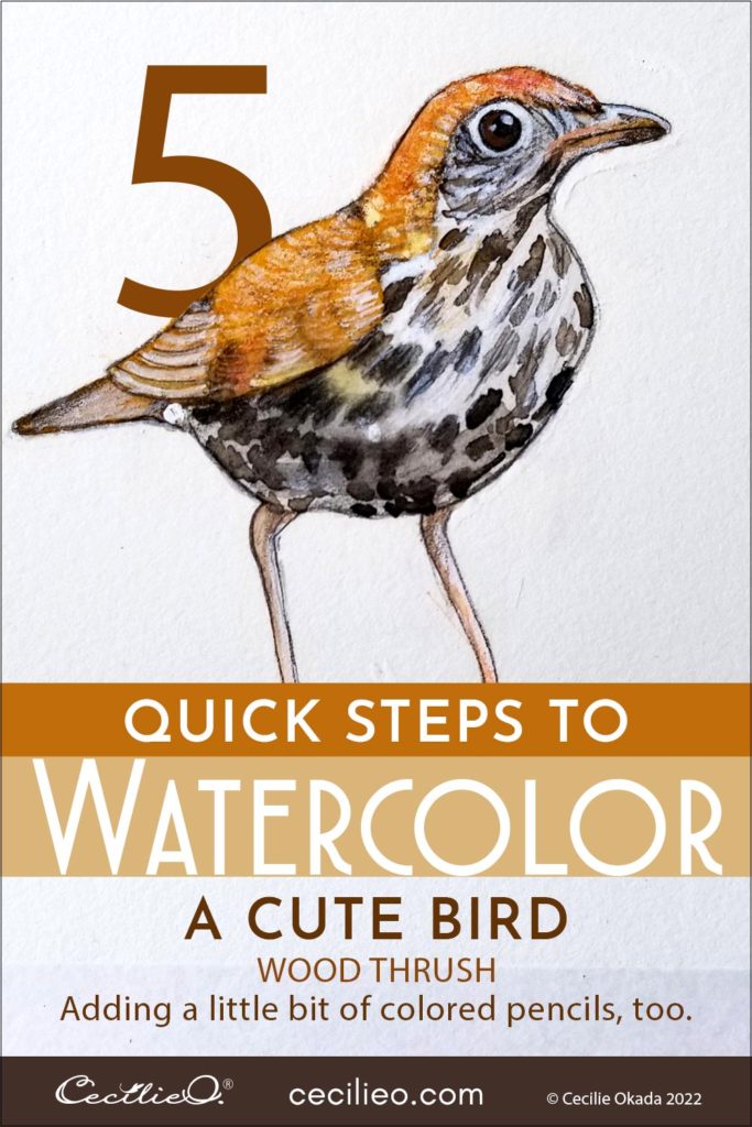 How to Paint a Cute Watercolor Bird in 5 Quick Steps