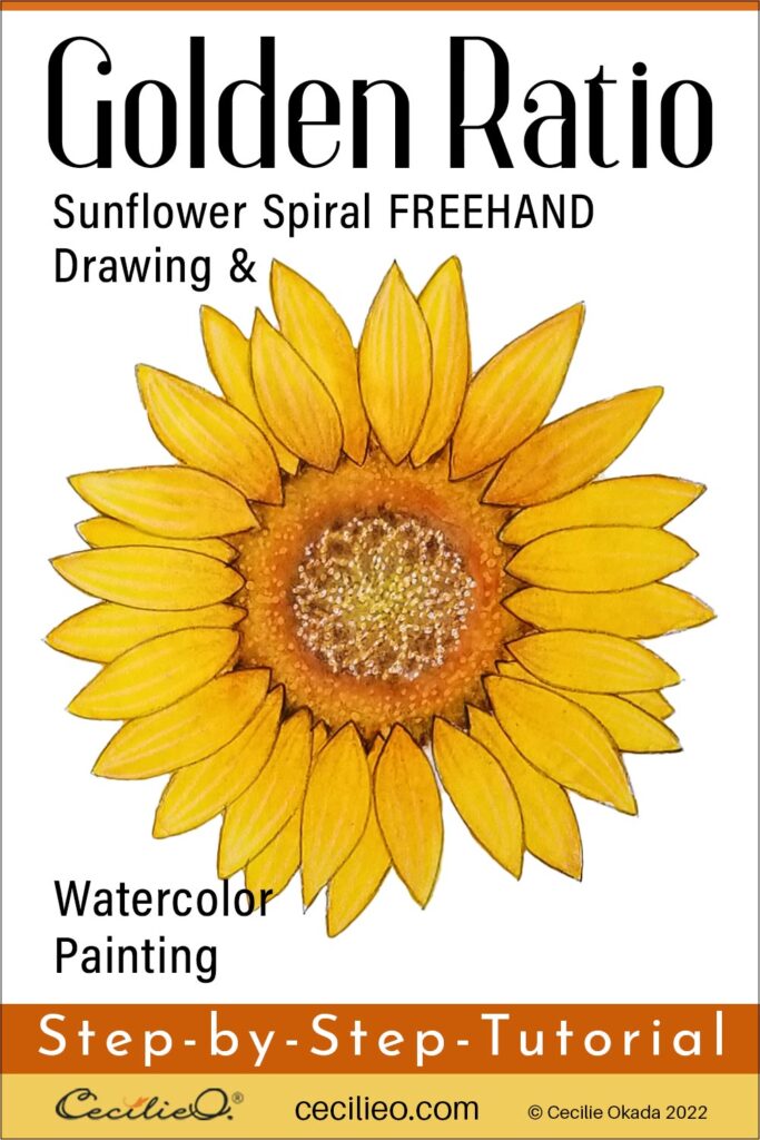 How to Draw a Sunflower With a Freehand Golden Ratio Spiral