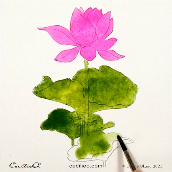 How to draw a Lotus flower | Lotus flower drawing | Lotus flower drawing  with oil pastel - YouTube