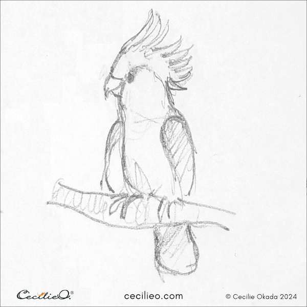 Rapid bird sketch # 4